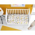 ΠΑΠΛΩΜΑ ΕΜΠΡΙΜΕ BEBE HONEY BEE 545 120X160 WHITE-YELLOW 100% COTTON