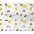 ΣΕΝΤΟΝΑΚΙ ΛΙΚΝΟΥ BEBE HONEY BEE 545 80X110 WHITE-YELLOW 100% COTTON