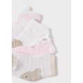 Mayoral Σετ 4 καλτσάκια οργανικό βαμβάκι ροζ 9711-056