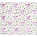 ΠΑΝΑ ΧΑΣΕΣ BEBE ELEPHANT 173 80Χ80 WHITE-PINK COTTON 100%