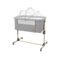 Bedside crib Amaris Light Grey