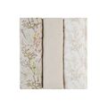 Σετ 3 μουσελίνες μεγάλες από βαμβάκι 100x100 cm Secret Garden Beige