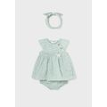 Mayoral Φόρεμα με κάλυμμα για πάνα και κορδέλα Better Cotton 1806-031