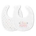 Baby Bib-Bandana Dots Ecru