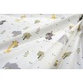Σεντονάκι Λίκνου bebe Happy Safari 713 80X110 White-Grey 100% Cotton