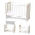 Lorelli Κρεβάτι STARS White+Light oak  60x120