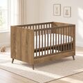 Casababy Elia Walnut Βρεφικό Κρεβάτι Μετατρεπόμενο