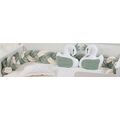 Πάντα Πλεξούδα bebe Velvet 22 Μήκος 220 cm White-Green