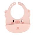 Βρεφική Σαλιάρα Σιλικόνης- Kikkaboo Silicone Bib Pink