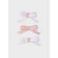 Σετ 3 τσιμπιδάκια Νεογέννητο κορίτσι Mayoral Ροζ