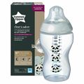 Tommee Tippee Πλαστικό Μπιμπερό Closer to Nature Κατά των Κολικών με Θηλή Σιλικόνης 340ml για 3+ μηνών Pip the Panda