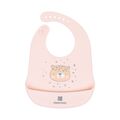 Βρεφική Σαλιάρα Σιλικόνης- Kikkaboo Silicone Bib SAVANNA PINK