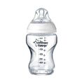 Tommee Tippee Γυάλινο Μπιμπερό Closer to Nature Κατά των Κολικών με Θηλή Σιλικόνης 260ml για 0+ μηνών