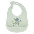 Βρεφική Σαλιάρα Σιλικόνης- Kikkaboo Silicone Bib Sea World Octopus Mint