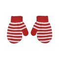 Μπεμπέ γάντια ριγέ σχ.κόκκινο