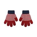 Children's gloves with red stripes