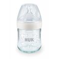 NUK Nature Sense Μπιμπερό Λευκό Γυάλινο 120ml  Με Δείκτη Ελέγχου Θερμοκρασίας