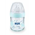 NUK Nature Sense Μπιμπερό Σιελ Γυάλινο 120ml  Με Δείκτη Ελέγχου Θερμοκρασίας NUK Nature Sense Μπιμπερό Σιελ Γυάλινο 120ml  Με Δείκτη Ελέγχου Θερμοκρασίας