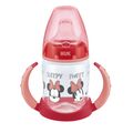 NUK First Choice Μπιμπερό Εκπαίδευσης Disney Mickey 150 Ml Με Στόμιο Σιλικόνης & 2 Λαβές Κόκκινο