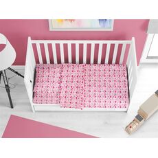 ΠΑΠΛΩΜΑ ΕΜΠΡΙΜΕ BEBE FOX 525 120X160 PINK 100% COTTON