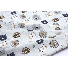 ΠΑΝΑ ΦΑΝΕΛΑ BEBE BIG CATS 28 80X80 SKY BLUE