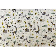 ΣΕΝΤΟΝΑΚΙ ΛΙΚΝΟΥ BEBE ZOO 557 80X110 WHITE-GREY 100% COTTON