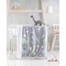 DINOLAND – ΚΟΥΒΕΡΤΟΠΑΠΛΩΜΑ ΚΟΥΝΙΑΣ LUMINUS (flannel fleece)