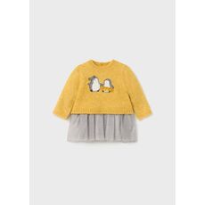 Mayoral Φόρεμα πλεκτό με τούλι 2865-038