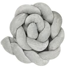 Πάντα Πλεξούδα Βελουτέ Γκρι