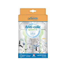 Dr. Brown's Μπιμπερό Πλαστικό Με Φαρδύ Λαιμό OPTIONS+ 2τμχ