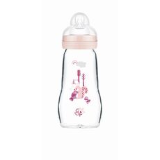 Feel Good Glass Baby Bottle 260ml – Forest Ecru Collection