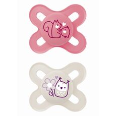 Πιπίλα Start Σιλικόνης 0-2 μηνών Ροζ