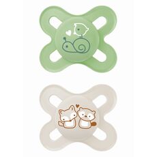 Πιπίλα Start Σιλικόνης 0-2 μηνών green