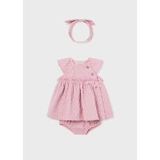 Mayoral Φόρεμα με κάλυμμα για πάνα και κορδέλα Better Cotton 1806-029