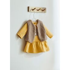 Mayoral Φορεμα 3 τεμαχίων γιλέκο γουνάκι 2807-029