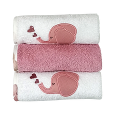 Set of 3pcs Tiny Friends Rotten Apple Washcloths