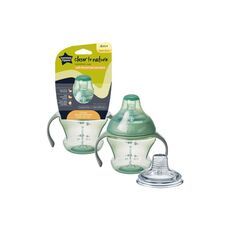 TOMMEE TIPPEE Εκπαιδευτικό Κύπελο με Θηλή Στόμιο και Λαβές Transition Cup Πράσινο 150ml 4m+