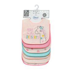 Σαλιάρα με Velcro bebe με Αδιάβροχη Επένδυση Σετ 7 Τεμ. Giraffe