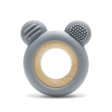 Lorelli Μασητικο Σιλικονης με Οξια ΑΡΚΟΥΔΑΚΙ Grey