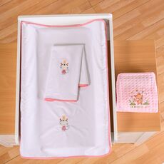 Σελτεδάκι 60*80 Ροζ σχέδιο Γάτα ΑΒΟ