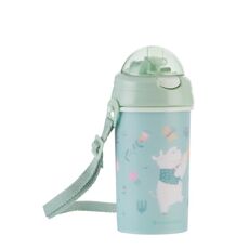 Παγουρι με καλαμάκι Σιλικονης 450ml Music Fest Mint