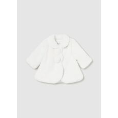 Mayoral Παλτό γουνάκι λευκό