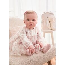 Dress mako stripes Newborn girl 2821-071