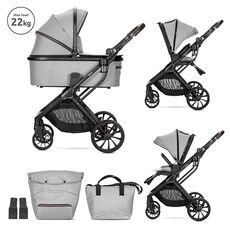 Baby stroller GLORY 3in1 Grey