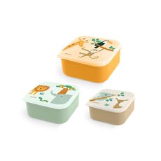 MINILAND ΣΕΤ ΠΑΙΔΙΚΑ ΔΟΧΕΙΑ ΦΑΓΗΤΟΥ SNACK BOX JUNGLE
