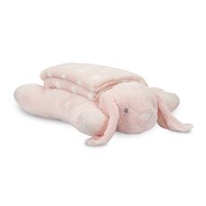 POFFY DUO κουβερτα 90х75см, με μαξιλαρακι ζωακι 45х30см Bunny