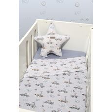 Σεντόνια Λίκνου Σετ 2τ -75×110-100% Βαμβάκι Des.421 Oliver Baby