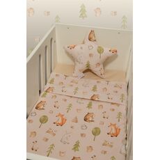 Σεντόνια Λίκνου Σετ 2τ -75×110-100% Βαμβάκι Des.428 Oliver Baby