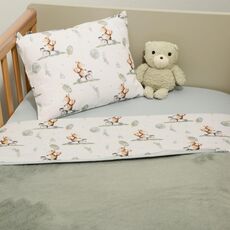 Minky ΝEW Κουβέρτα Λίκνου Διπλής Όψης 75×95 Des.423 Oliver Baby