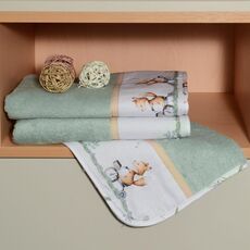 Σετ πετσέτες 2 τεμ 100% βαμβάκι 450 γρμ/τμ 30×50 & 70×120 Design 423 Oliver Baby